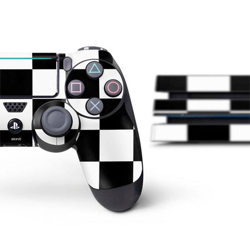 Black and White Checkered PS4 Pro Bundle Skin