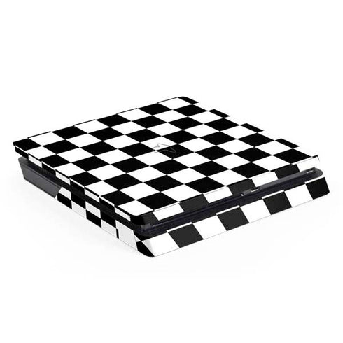 Black and White Checkered PS4 Slim Skin