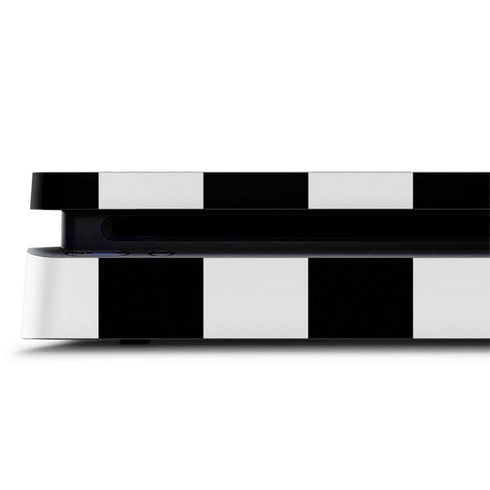 Black and White Checkered PS4 Slim Skin