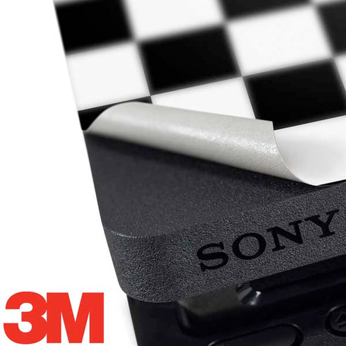 Black and White Checkered PS4 Slim Skin