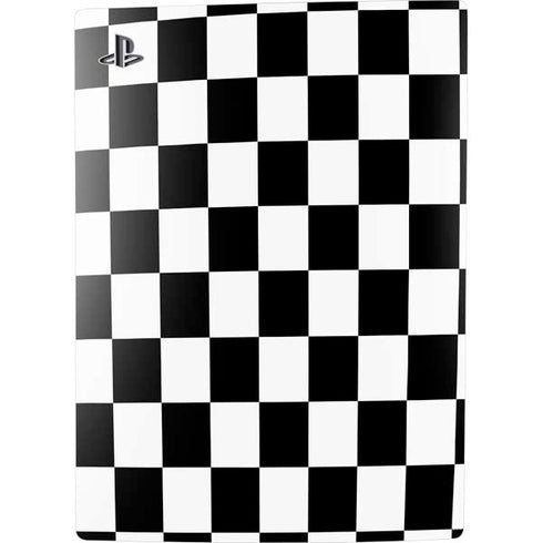 Black and White Checkered PS5 Console Skin