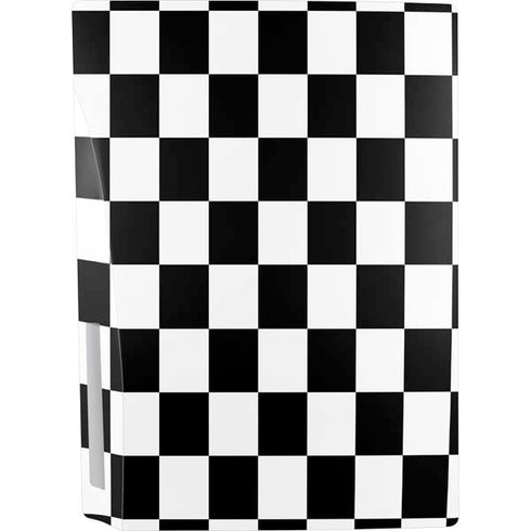 Black and White Checkered PS5 Console Skin