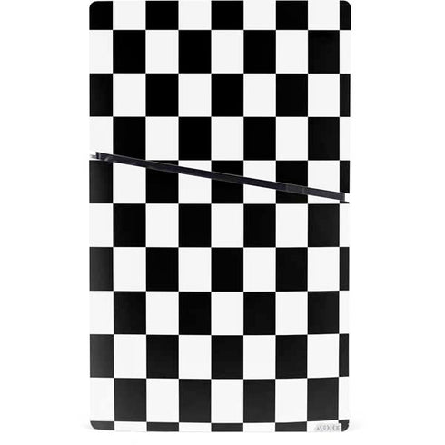 Black and White Checkered PS5 Slim Digital Edition Bundle Skin