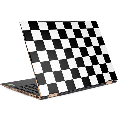 Black and White Checkered HP Spectre Skin
