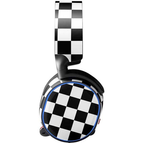 Black and White Checkered SteelSeries Arctis 5 Skin