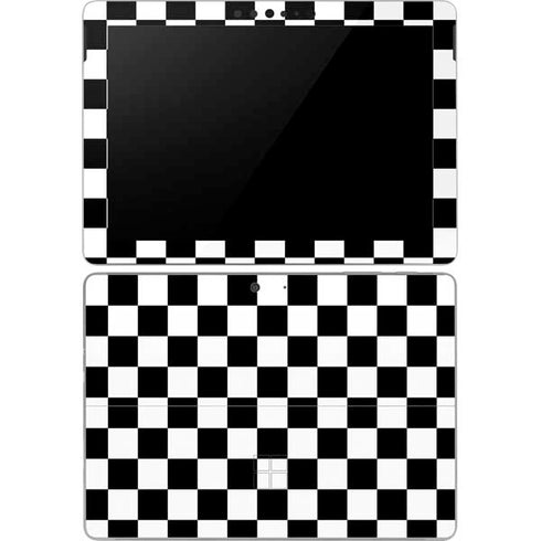 Black and White Checkered Surface Go Skin