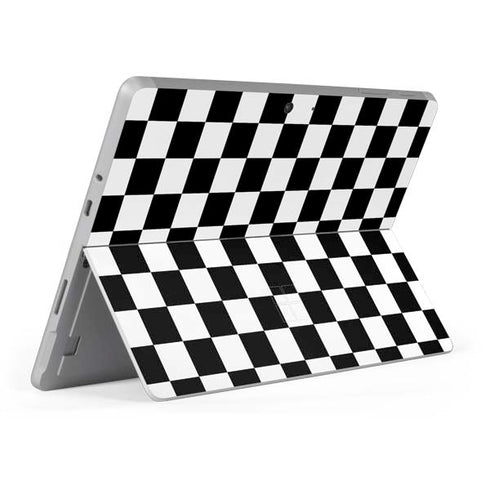 Black and White Checkered Surface Go Skin