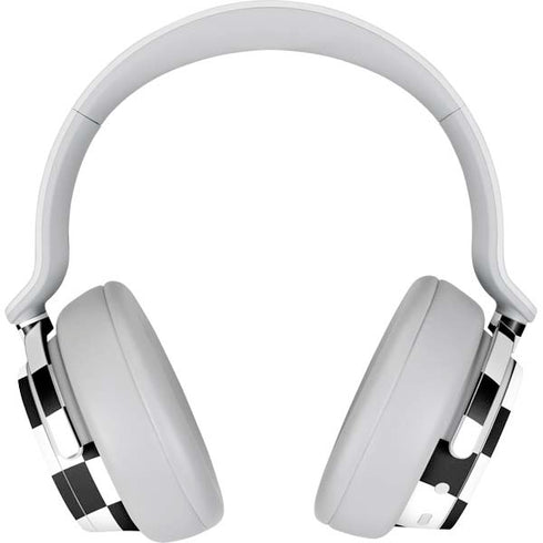 Black and White Checkered Surface Headphones Skin