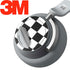 Black and White Checkered Surface Headphones Skin