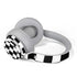 Black and White Checkered Surface Headphones Skin