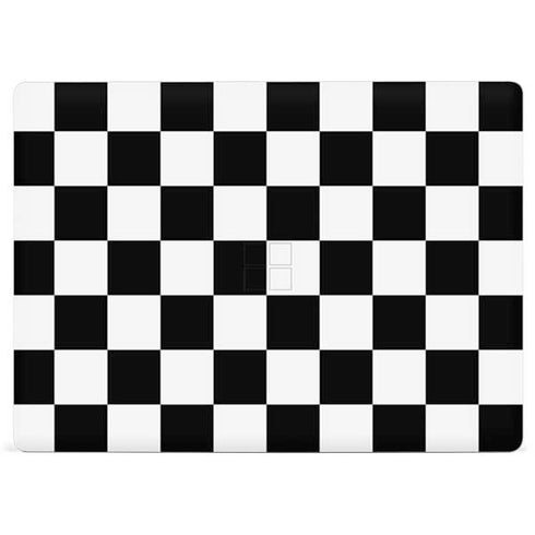 Black and White Checkered Surface Laptop 2 Skin