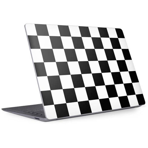 Black and White Checkered Surface Laptop 3 13.5in Skin