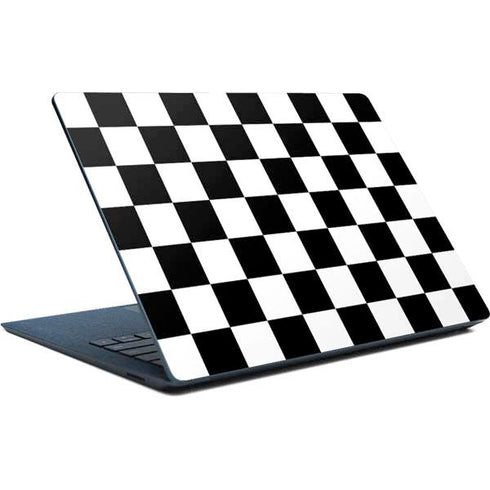 Black and White Checkered Surface Laptop Skin