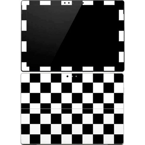 Black and White Checkered Surface Pro 4 Skin