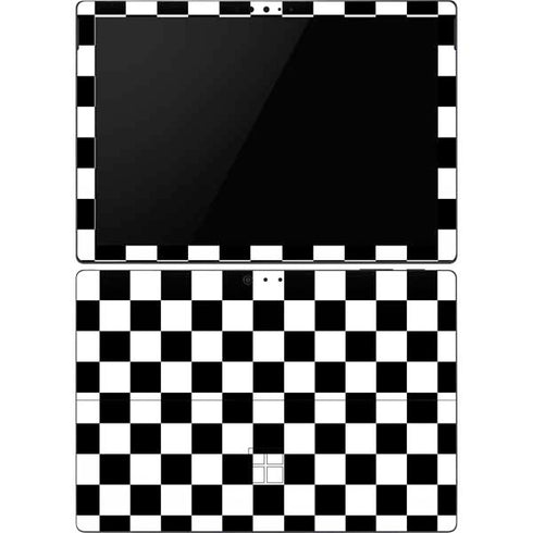 Black and White Checkered Surface Pro 6 Skin