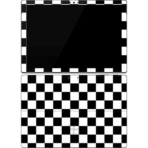Black and White Checkered Surface Pro 7 Skin