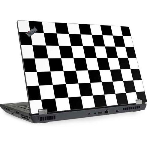 Black and White Checkered Lenovo ThinkPad Skin