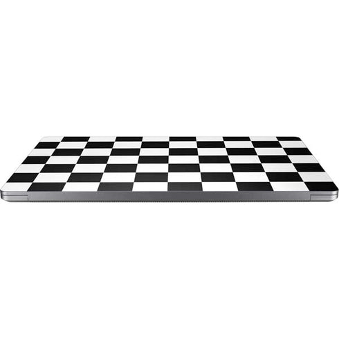 Black and White Checkered Universal Laptop 16.6in (13.4 x 9.7in) Skin