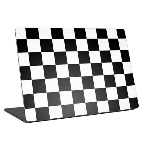 Black and White Checkered Universal Laptop 17in (13.8 x 10in) Skin