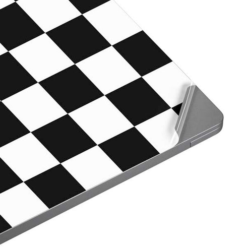 Black and White Checkered Universal Laptop 17in (13.8 x 10in) Skin