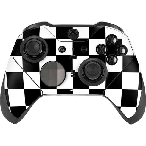 Black and White Checkered Xbox Elite Wireless Controller Series 2 Skin