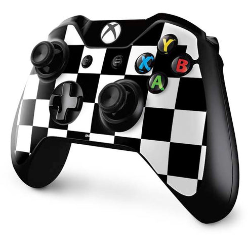 Black and White Checkered Xbox One Controller Skin