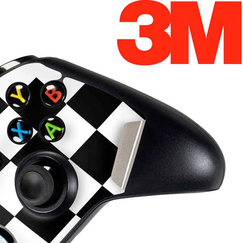 Black and White Checkered Xbox One Controller Skin