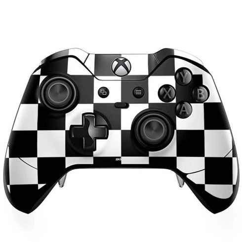 Black and White Checkered Xbox One Elite Controller Skin