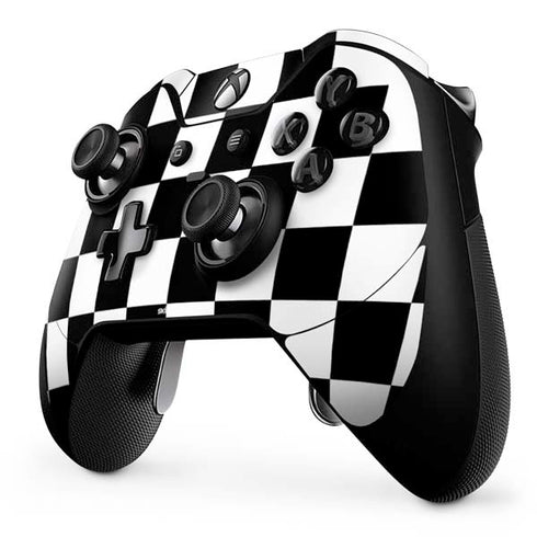 Black and White Checkered Xbox One Elite Controller Skin
