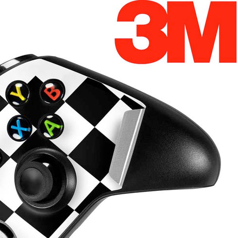 Black and White Checkered Xbox One S Controller Skin