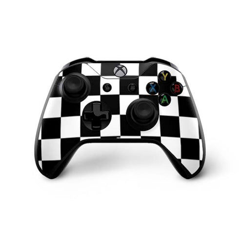 Black and White Checkered Xbox One X Bundle Skin