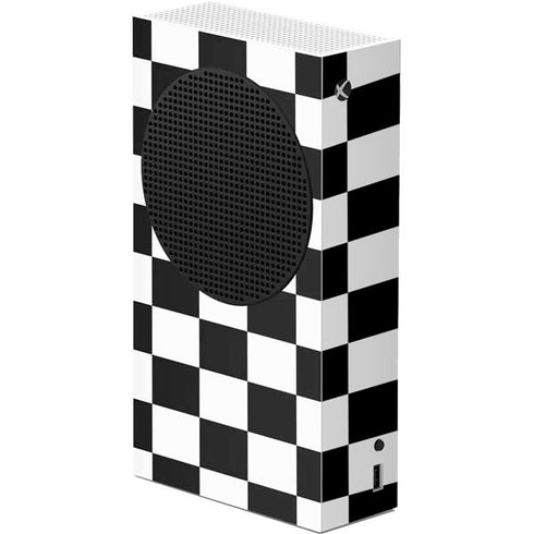 Black and White Checkered Xbox Series S Console Skin