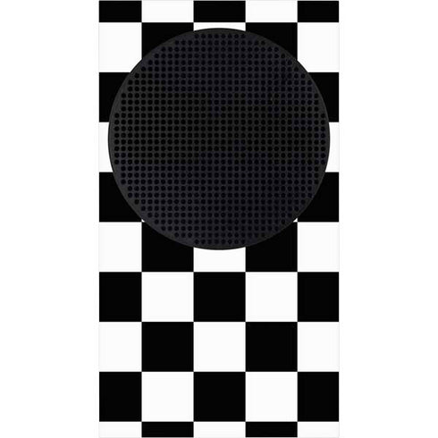 Black and White Checkered Xbox Series S Console Skin