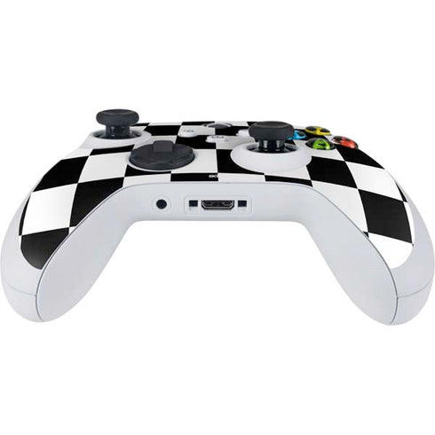 Black and White Checkered Xbox Series S Controller Skin