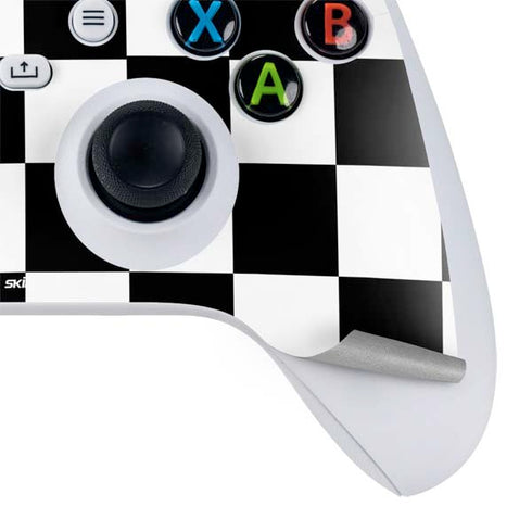 Black and White Checkered Xbox Series S Controller Skin