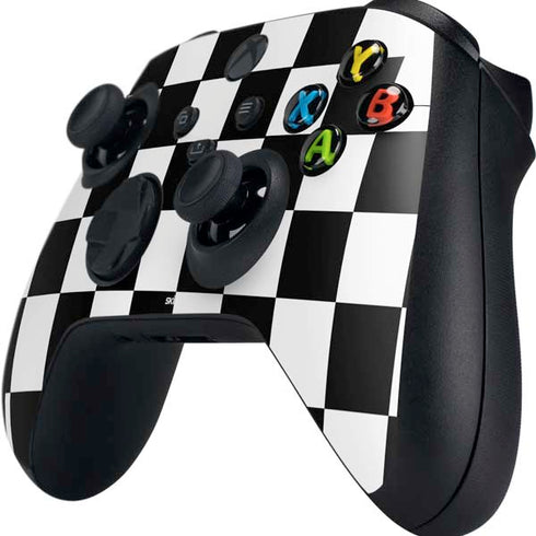 Black and White Checkered Xbox Series X Controller Skin