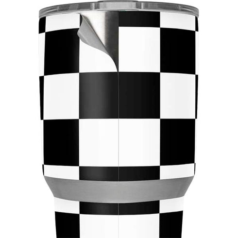 Black and White Checkered Yeti 30oz Rambler Tumbler Skin