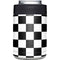 Black and White Checkered Yeti Colster Can Insulator Skin