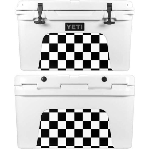 Black and White Checkered YETI Tundra 45 Hard Cooler Skin