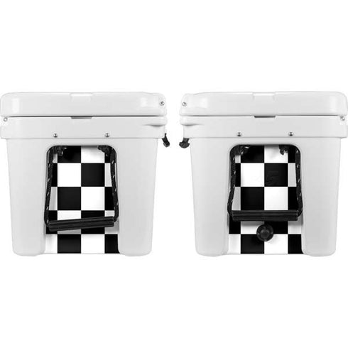 Black and White Checkered YETI Tundra 45 Hard Cooler Skin
