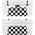 Black and White Checkered YETI Tundra 75 Hard Cooler Skin
