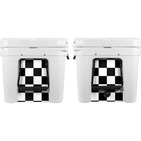 Black and White Checkered YETI Tundra 75 Hard Cooler Skin