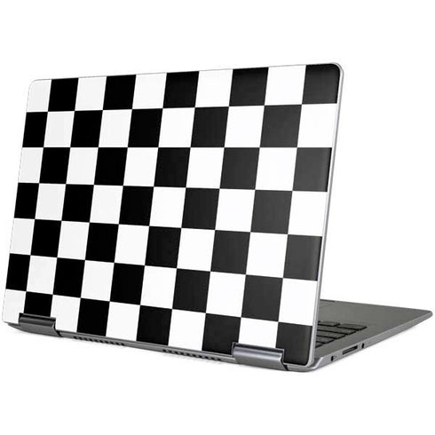 Black and White Checkered Yoga 710 14in Skin