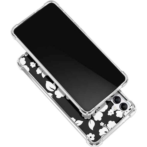 Black and White Galaxy A15 5G Clear Case
