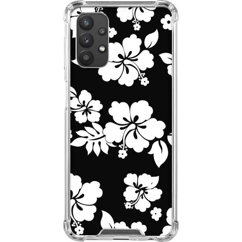 Black and White Galaxy A32 5G Clear Case