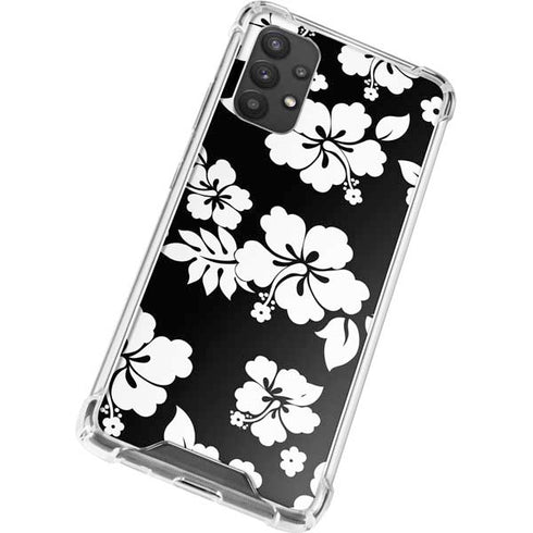 Black and White Galaxy A32 5G Clear Case