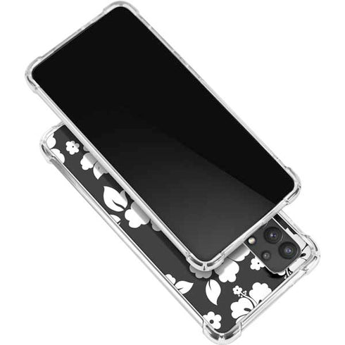 Black and White Galaxy A32 5G Clear Case
