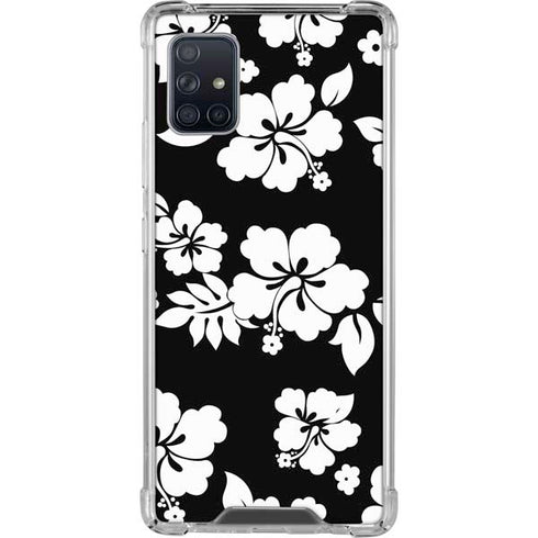 Black and White Galaxy A51 5G Clear Case