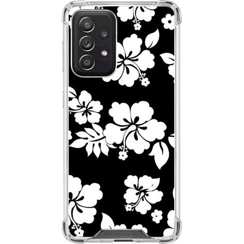 Black and White Galaxy A52 5G Clear Case