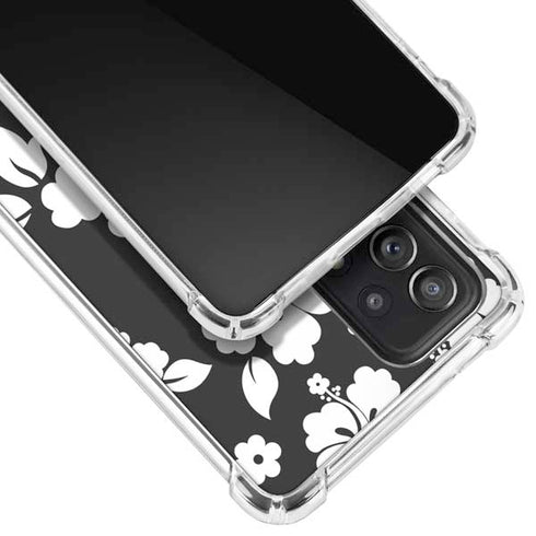 Black and White Galaxy A52 5G Clear Case